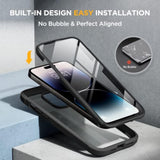 Full-Body Case with Built-in 9H Tempered Glass Screen Protector for iPhone 14 Pro Max