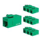 Rj45 Cat6 Keystone Coupler 10-Pack, Female To Female Cat6 Keystone Jack, Utp K