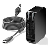 178W Starlink Mini Fast Charging Station, 3-Port Foldable Usb-C Power Adapter For Starlink Mini With 7.8 Inches Type-C Adapter And 6.5Ft Dc Power Cable