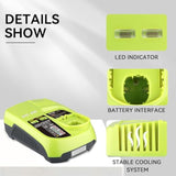 P117 3.0A 12~18V Dual USB Ports Battery Charger Replacement for Ryobi Charger Compatible with Ryobi Battery NiCd/NiMH/Li-ion Battery P100 P101 P102 P103 P105 P106 P107 P108 P112 P200