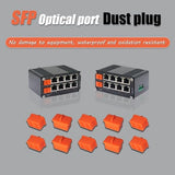 Sfp Dust Covers, Fiber Optical Port Plug, Anti-Dust Caps, Silicone Protector For Transceiver Module/Switch/Network Cards/Router/Media Converters, 10Pcs/Pack