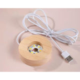 Emotional Support Glowing Crystal Ball Gift, Inspirational Positive Luminous Crystal Ball Light With Wood Base, Gift For Women Men Birthday Christmas Office (Warm White, Ghost)