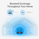 Ac1200 Gigabit Wifi Router (Archer A6) - Dual Band Mu-Mimo Wireless Internet Router, 4 X Antennas, Onemesh And Ap Mode, Long Range Coverage