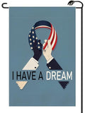 Martin Luther King Inspirational Quotes Garden Flag 12x18 Inch Vertical Double Sided MLK Day Motivational Quote Small Flags Farmhouse Outside Decoration For Yard (ONLY FLAG) MLK03