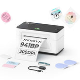 Bluetooth Thermal Label Printer 941Bp, Wireless 300Dpi 4X6 Shipping Label Printer For Small Business Compatible With Windows, Mac, Iphone, Android, Pc, Ebay, Shopify, Etsy, Usps (White)