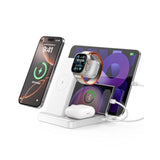 5-In-1 Charging Station, For Iphones 16 Pro/16 Pro Max/16 And Androids, Ipad Pro/Air/Mini, Apple Watch 10/Ultra 2/Ultra/9/8/7/Se, Wireless Charging Dock For Multiple Devices (White)