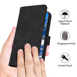 For Iphone 12 Mini Wallet Case, Card Holder Slots, Wrist Strap, Tpu Interior Protective, Stand Pu Leather Folio Flip Cover, 12 Mini Phone Case 5.4 Inch (Black)