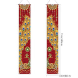 Happy Diwali Porch Banner Indian Diwali Peacock Front Porch Welcome Sign Deepavali Indian Festival Of Lights Decorations-12×71''