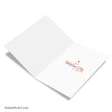 - Big Funny Valentine'S Day Greeting Card (8.5 X 11 Inch) - Jumbo Notecard For Valentines, Stationery Humor - Tie-Dye Hearts J9162Cvdg