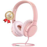 Kids Headphones, Wired Foldable On-Ear Headphones For Kids, Volume Limiter 94D
