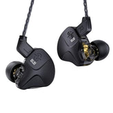 Ccz Dc03 In Ear Monitor Headphones, Iems For Gaming, Deep Bass Sound Wired Earbuds, 1Dd Hifi In Ear Headphones Noise Cancelling Ear Buds, In Ears For Singers Musician Stage Drummer(Black, Without Mic)