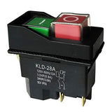 Kld-28A Waterproof Electromagnetic Pushbutton Switches For Slicer Cutter 4Pins 120V 5E4