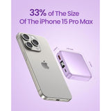 10000Mah Small Power Bank?Fast Charge Mini Portable Charger, Usb C Input/Output With External Battery Pack, Smart Led Display?Suitable For Iphone, Samsung, Ipad And Tablets.