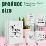 40 Pcs Thank You Gift Bags Bulk For Employee Associate Appreciation Gift Customer Coworker Staff Team Thank You For Being Awesome With Handles(Appreciation,White)