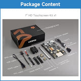 Luckfox Touchscreen For Raspberry Pi,7 Inch Hdmi 1024X600 Portable Monitor Compatible With Raspberry Pi 5/4/4B/3/3B/Zero 2 W/All Pi Version,Plug & Play Lcd Ips Display With Stand