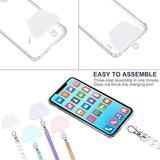 4-Pc Universal Phone Lanyard Strap Crossbody for Most Phones Bright Colors