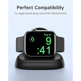 Apple Watch Charger Stand Portable USB-C Fast Wireless Charging Station Black