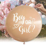 36 Inch Gender Reveal Balloon, Pink & Blue Confetti for Boy or Girl Reveal
