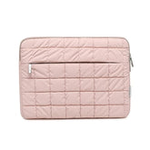 360 Protected Fluffy Notebook Sleeve Bag, 13.3 Inch Protective Case Quilted Puffy Laptop Sleeve For 13 Inch Dell,Hp,Asus,Microsoft (Pink, 13 Inch/13.3 Inch)