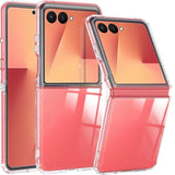 For Samsung Galaxy Z Flip 7 Case,Clear Galaxy Z Flip7 Phone Case Ultra Slim Shockproof Tpu Bumper Hard Pc Cover For Samsung Galaxy Flip Z 7 5G-Crystal Clear
