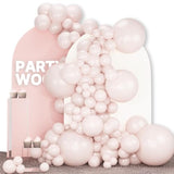 142-Pc Beige Balloon Arch Kit in 18, 12, 10, 5 Inch for Boho Party Decor