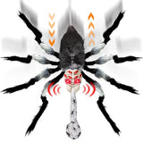 31" Giant Spider Animatronics Halloween Hanging Decorations with Spider Egg