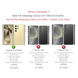 For Samsung Galaxy S24 Ultra Case With Camera Lens Cover Hd Screen Protector, Military-Grade Drop Tested Magnetic Ring Holder Kickstand Protective Phone Case For Samsung Galaxy S24 Ultra (Black)