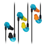 Silicone Ear Tips Replacement For Shure Se215 Pro Se425 Se535 Se846 Aonic4 Aonic5 Earphones, Triple Flange Earbuds Tips 8 Pairs (Black*4/Yellow*2/Orange*2)