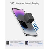 30W Gan Mini Charger, Usb C Fast Charger, Foldable Plug Wall Charger, Pd 3.0/ Pps Protocol, Gan Iii Power Adapter For Iphone15/14/13/12 Series, Galaxy S24, Pixel, Ipad, And More