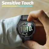 (3 Pack) Screen Protector Compatible For Garmin Forerunner 165/165 Music/Fenix 6/6 Sapphire/6 Pro/6 Pro Solar/Fossil Gen 5 Julianna Hr Tempered Glass 9H Hd Anti-Scratch Bubble-Free