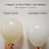 White Sand 12" Balloons (50pcs) for Baby Shower, Birthday, Wedding & Party Decor