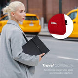 Fraser Slim Laptop Sleeve - Minimalist Protective Case With Magnetic Closure And 360-Degree Protection For 13-Inch And 14 Inch Laptops And Tablets (Charcoal Gray)