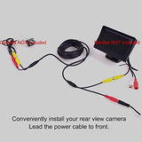 Car RCA DC Audio Video AV Extension Cable for CCTV Security, Truck Bus Trailer Reverse Parking Camera (5 Meters/16 Feet) - 2 in 1 RCA Video & DC