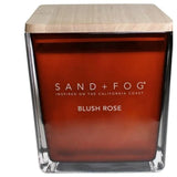 57Oz Scented Soy Wax Blend Glass Candle Made With Essential Oils (Blush Rose)
