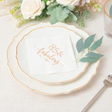 85 And Fabulous Cocktail Napkins Rose Gold For Women 85Th Birthday Decorations, 85Th Birthday Bevergae Dessert Table Supplies, 50Pcs, 3-Ply