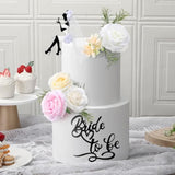 16 Pcs Bride To Be Cake Topper Set Wedding Cake Toppers Acrylic High Heels Lady Girl Decor For Wedding Shower Engagement Bachelorette Hen Party Decorations(Black)