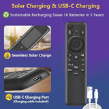 Rechargeable Voice Remote for Samsung Smart TVs, Replacement for 20192026 Samsung TV Remote Control with Solar Charging and Voice Search. 2-Year .
