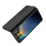 For Samsung Galaxy Z Fold 3 Case - Liquid Silicone Dual Layer Hybrid Hard Pc Soft Silicone Slim Fit Protective Phone Case For Women & Men, Black