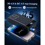 Portable Charger 60000Mah Power Bank - 22.5W Fast Charging External Battery Pack, Led Display Usb C Portable Cell Phone Charger For Iphone 15/14/13 Pro, Android, Samsung Galaxy, Etc