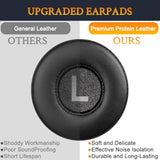 Replacement Earpads For Soothielec Kh156M, Ear Pads Cushions With Soft Protein Leather And High-Density Foam - Black