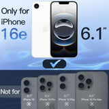 JETech Privacy Full Coverage Screen Protector for iPhone 16e 6.1-Inch 2025, Anti-Spy Tempered Glass Film, Edge to Edge Protection Case-Friendly, 2-Pack