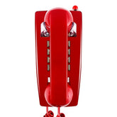 Traditional Red Wall Phones For Landline Mechanical Ringing, Classic 2554 Wall Telephone Ringing Indicator, Retro Wall Phone Hearing Aid, Old Wall Mount Phone For Home,School, Backup Telephone
