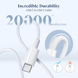 20W Usb C Fast Charger Compatible With Iphone 16/16 Plus/ 16 Pro Max/ 15/ Ipad Pro, 2Pack Pd Usb C Charger Block With 6Ft Type C To C Cable