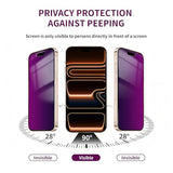 2 Pack Privacy Screen Protector for iPhone 17 Pro Max Tempered Glass 6.9'' Private Saver Anti-Spy Eye Protection Anti-Scratch Full Coverage No Bubble