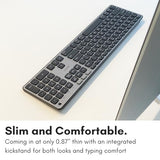 Backlit Bluetooth Keyboard For Mac - Compatible Apple Keyboard Wireless - Multi-Device For Macbook Pro/Air, Imac, Imac Pro, Mac Mini/Pro