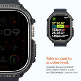 Spigen Rugged Armor Designed for Apple Watch Ultra 2/1 Case 49mm Durable TPU Cover - Black