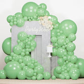 Pearl Light Green Balloons 140Pcs Different Sizes Of 18 12 10 5 Inch Pastel Neon Green Balloon Arch Kit For Baby Shower Wedding Spring Forest Theme Birthday Party Decorations Green-Z43