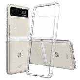For Motorola Razr-2023 Case: Premium Clear Back Panel + Tpu Bumper Cover For Moto Razr 2023?Ykl Clear?