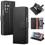 Compatible With Samsung Galaxy Z Fold7 Wallet Case With Card Holder,Fold 7 5G Phone Case Women Man Rfid Blocking Pu Leather Flip Protective Cover Credit Card Holder Slots,Dark Blue