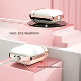 For Airpods Case, Cute Airpod Case Protective Hard Airpod 2 Cover For Women Men With Keychain For Airpods 2Nd 1St Generation Charging Cover 2&1, White